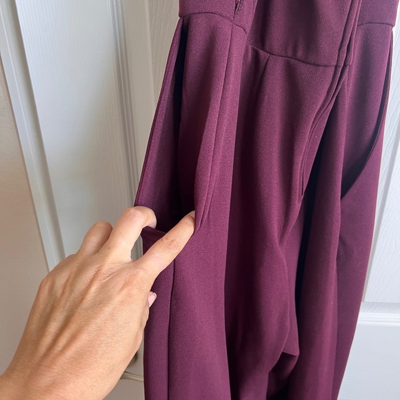 Speechless‎ Women's Medium Plum Jumpsuit Strappy Criss Cross Back Lace - Picture 14 of 16